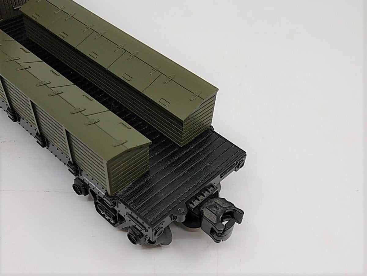 MTH 30-7998 O Gauge U.S. Army Crane Tender Car LN/Box