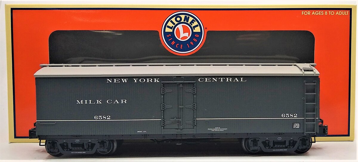 Lionel 6-17372 O Gauge New York Central Milk Car #6582 EX/Box