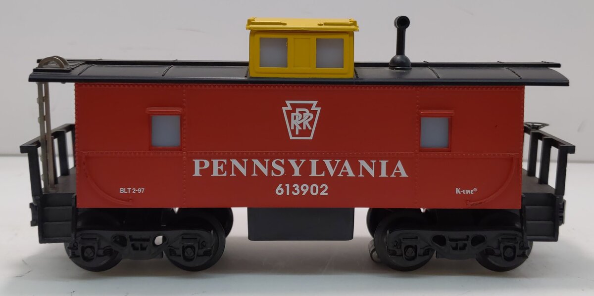 K-Line K613902 Pennsylvania Illuminated Caboose LN