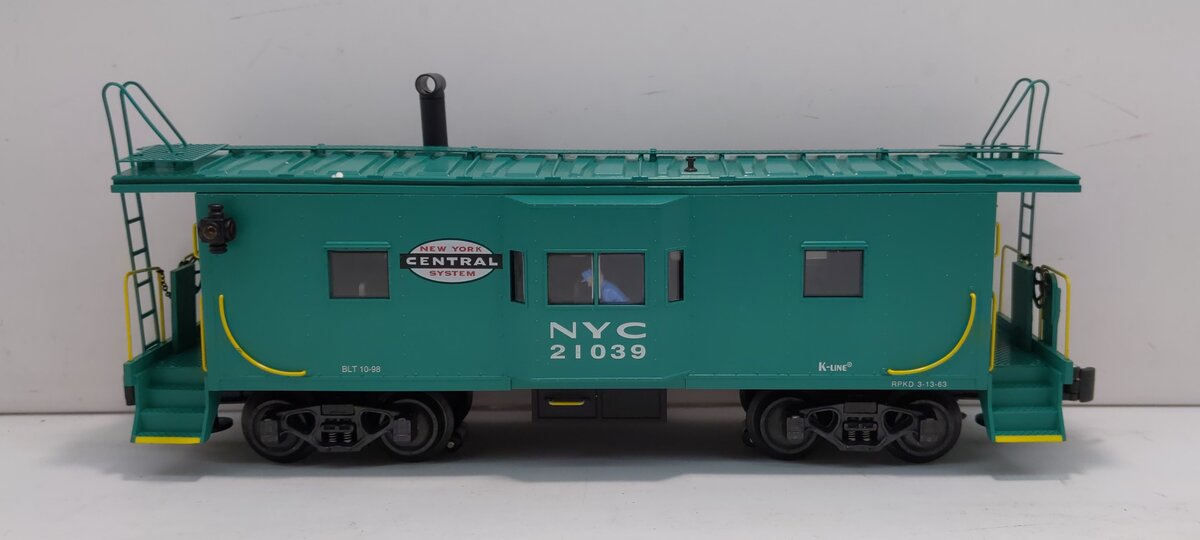 K-Line K612-1751 O Gauge New York Central Scale Bay Window Caboose #21039 LN/Box