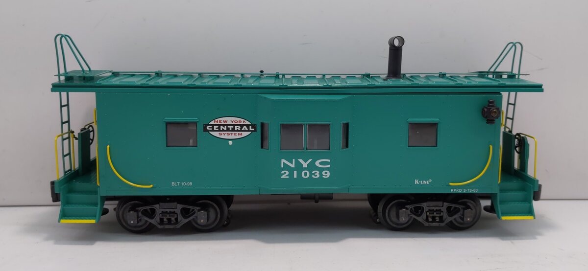 K-Line K612-1751 O Gauge New York Central Scale Bay Window Caboose #21039 LN/Box