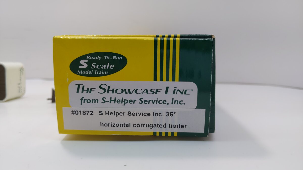 The Showcase Line 01872 S Scale S Helper Service Inc. 35' Horz. Corr. Trailer LN/Box