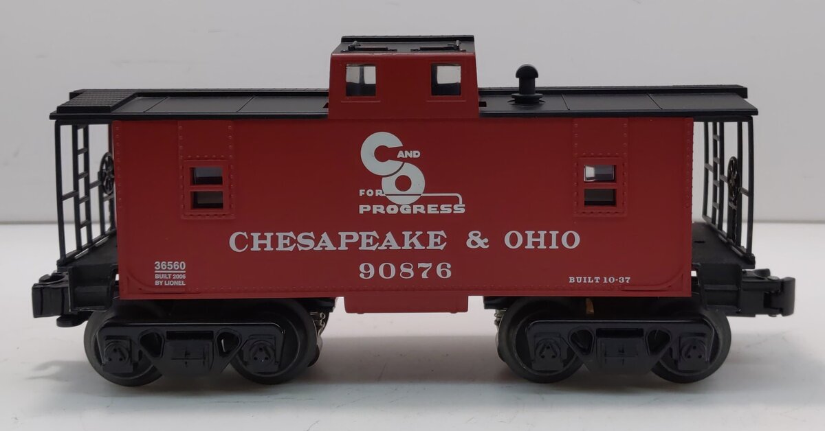 Lionel 6-36560 O Gauge Chesapeake & Ohio Illuminated Caboose #90876