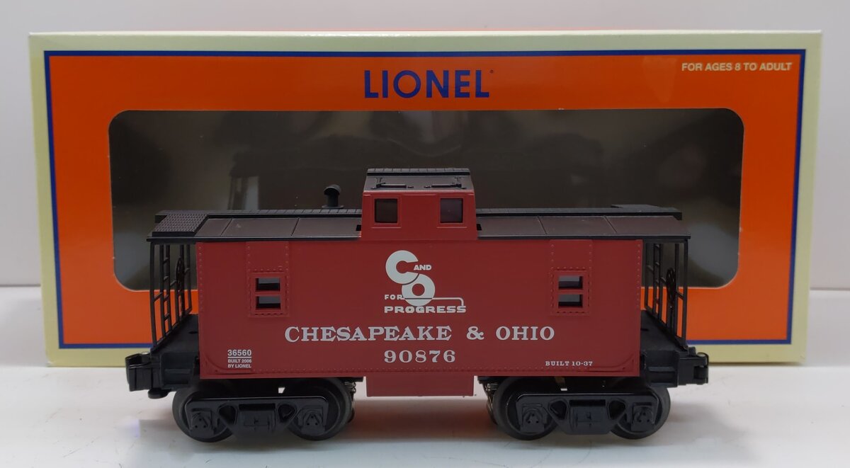 Lionel 6-36560 O Gauge Chesapeake & Ohio Illuminated Caboose #90876