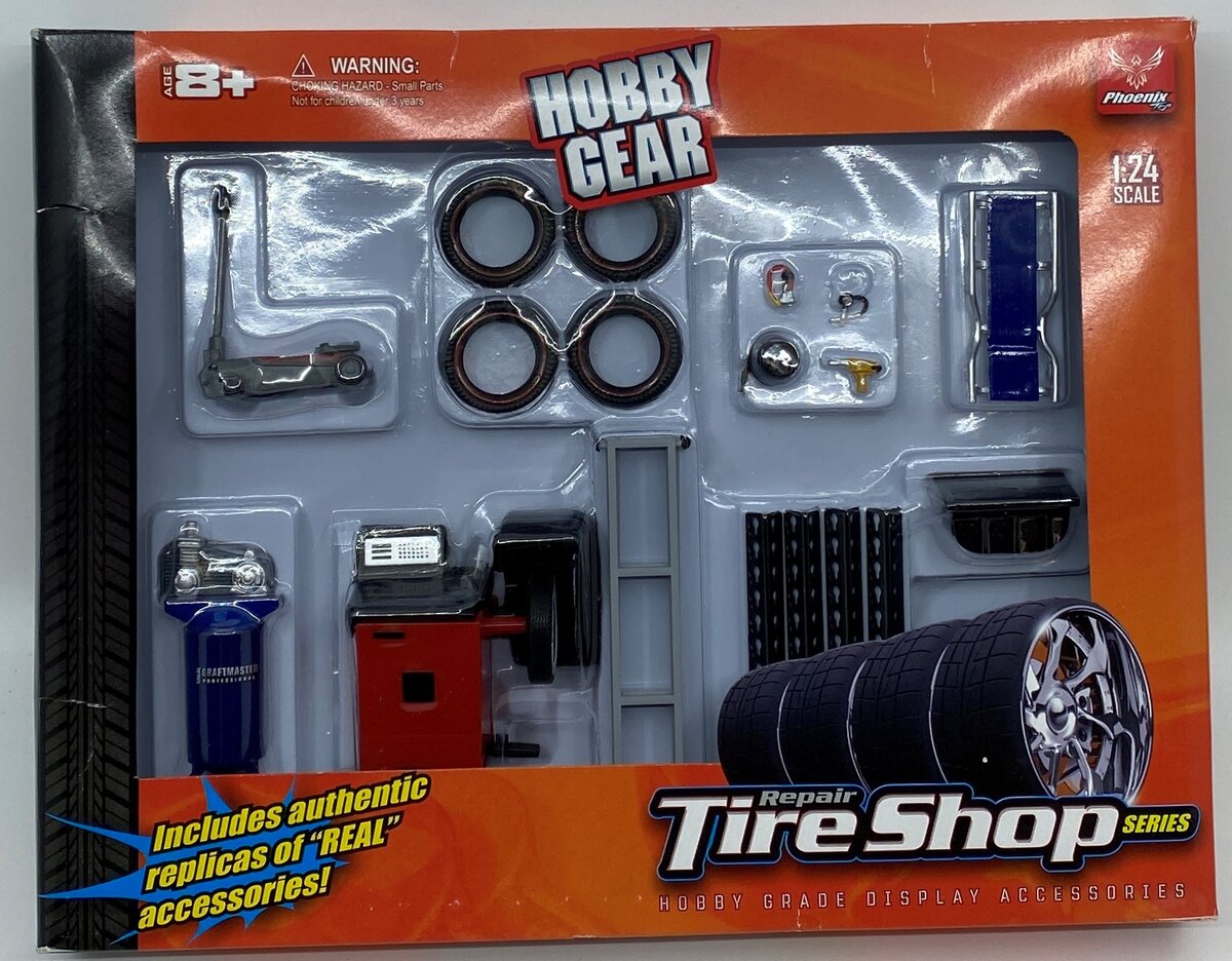 Hobby Gear 18422 1:24 Repair Tire Shop Set