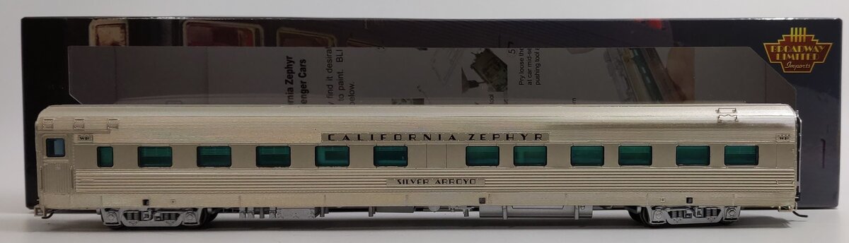 Broadway Limited 529 HO WP "Silver Arroyo" Cali Zephyr Sleeper Car #861