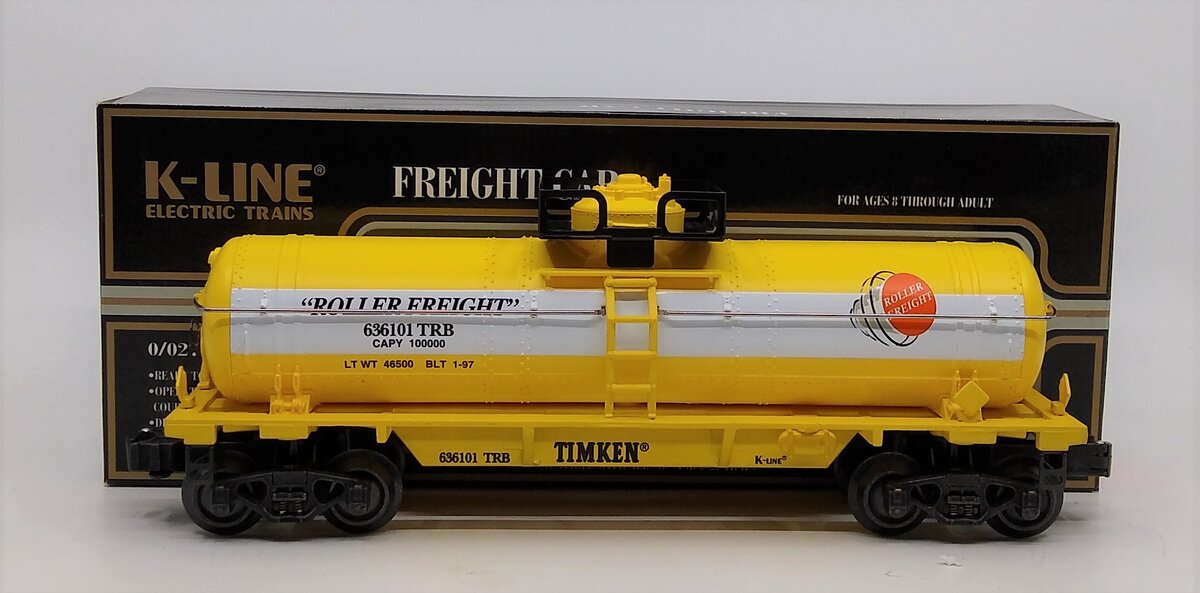 K-Line K636101 O Gauge Timken Single Dome Tank Car LN/Box