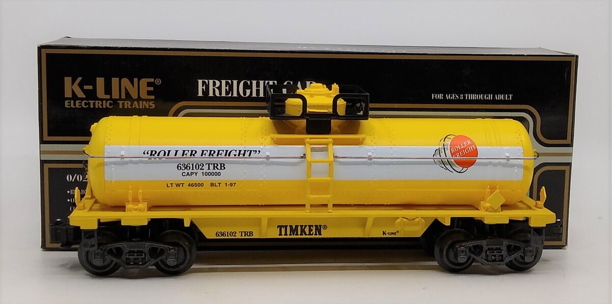 K-Line K636102 O Gauge Timken Classic Single Dome Tank Car LN/Box