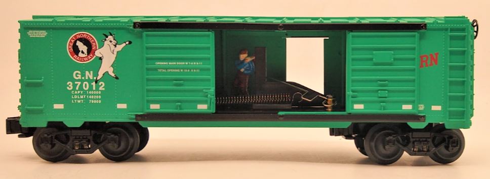 Lionel 6-37012 O Gauge Great Northern Jumping Hobo Boxcar