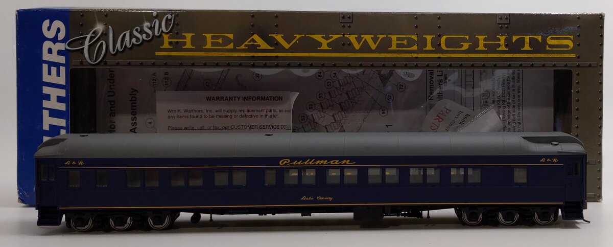 Walthers 932-10566 HO Scale Louisville & Nashville Pullman Heavyweight 10-1-2 LN/Box