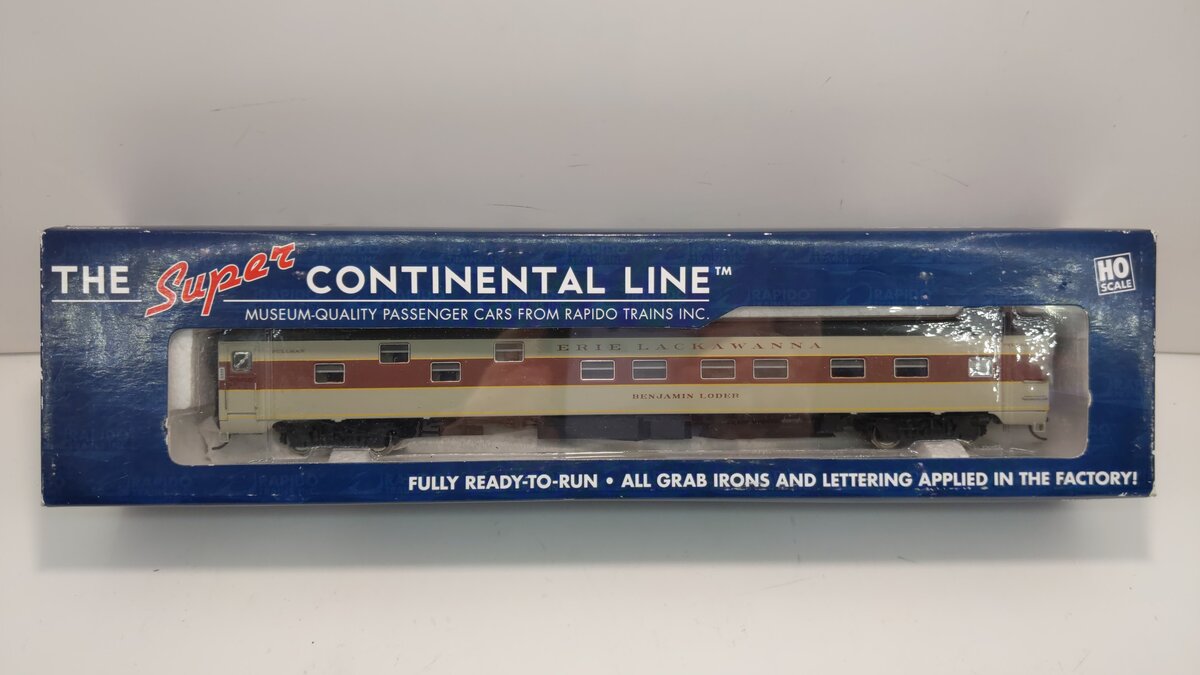 Rapido Trains 101099 HO Erie Lackawanna "Benjamin Loder" Duplex Sleeper NIB