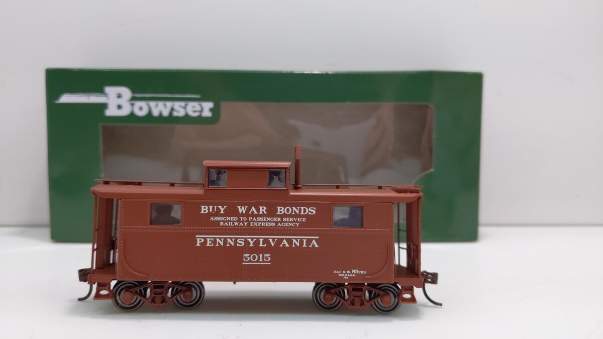 Bowser 41679 HO Pennsylvania Early Scheme REA N5 Caboose #5015 LN/Box