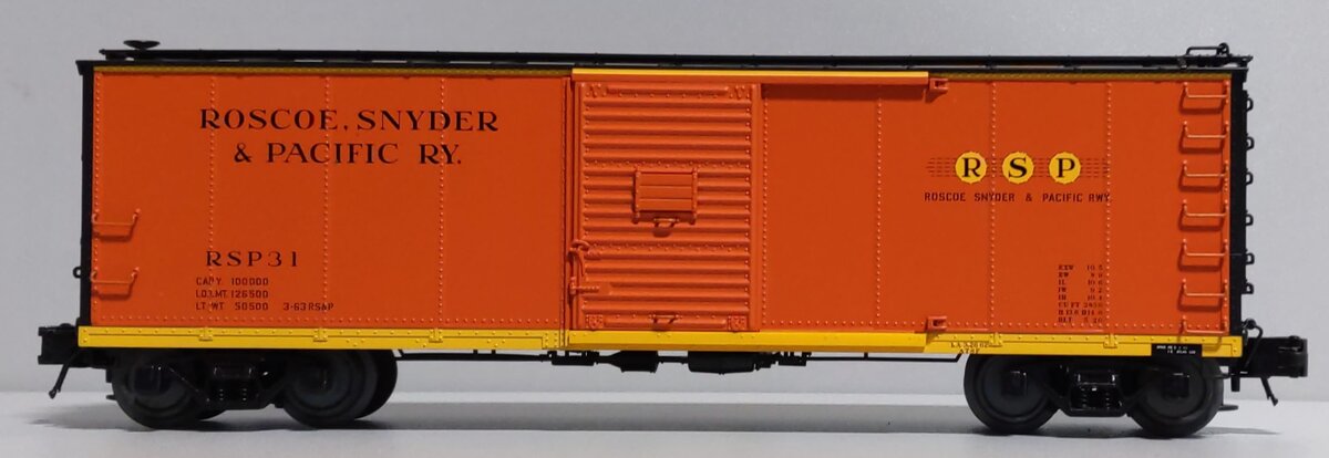 Atlas 6487-1 O Roscoe, Snyder & Pacific USRA Steel Re-Built Boxcar #31 (3 Rail) LN/Box