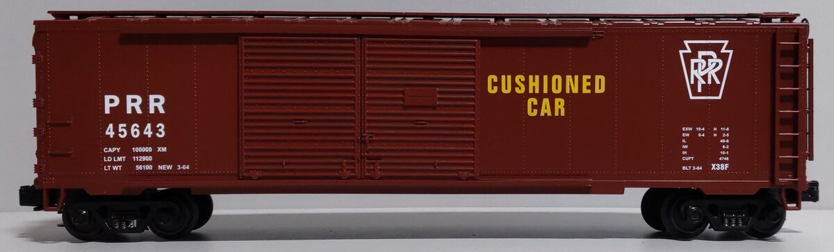 MTH 20-93016 O Gauge Pennsylvania 50' Double Door Boxcar #45643 LN/Box