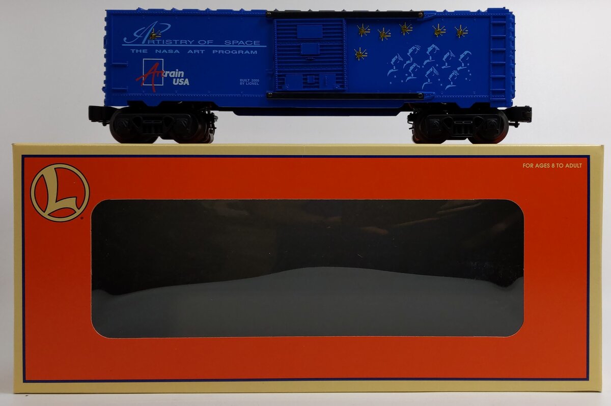 Lionel 6-52227 O Gauge Illuminated Artrain Artistry of Space Boxcar LN/Box
