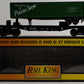 MTH 30-7683 O Gauge Erie Lackawanna Flatcar w/Trailer LN/Box
