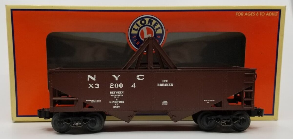 Lionel 6-16464 O Gauge New York Central Ice Breaker Tunnel Car #32004 LN/Box