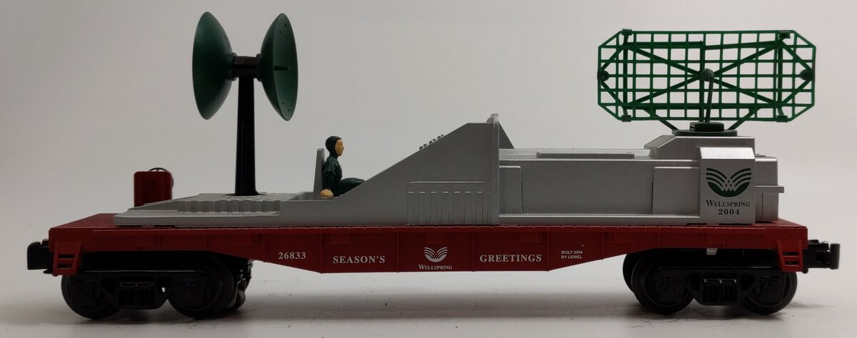 Lionel 6-26833 O Gauge 2004 Wellspring Radar Car LN/Box
