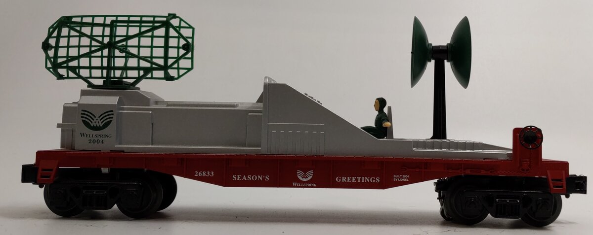 Lionel 6-26833 O Gauge 2004 Wellspring Radar Car LN/Box