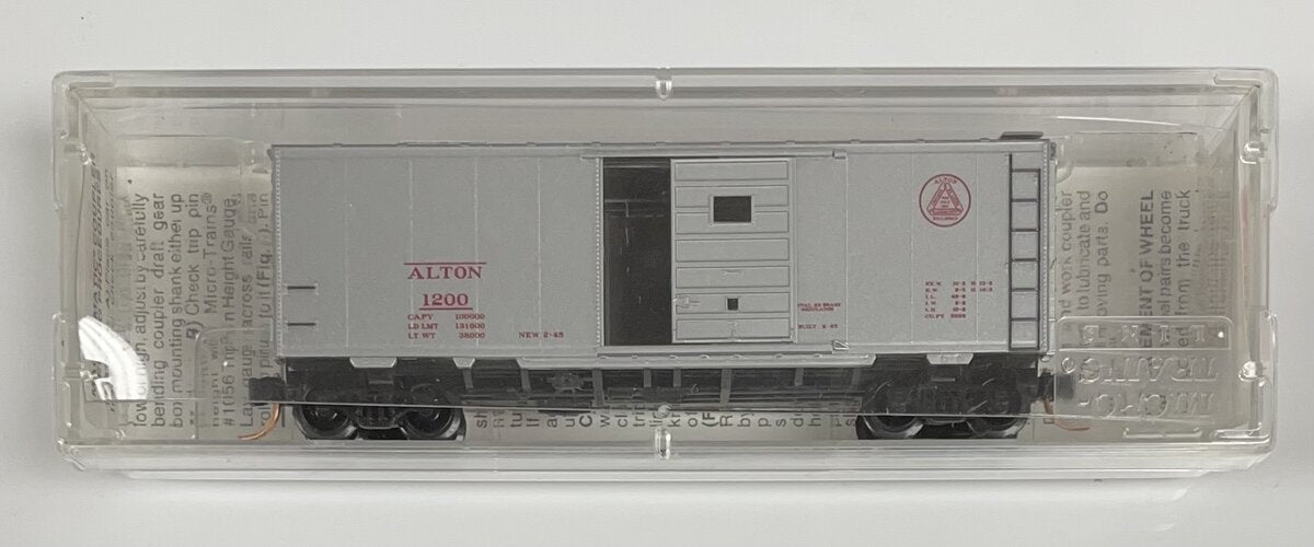 Micro-Trains 02000586 N Alton Railroad 40' Standard Single Door Boxcar #1200