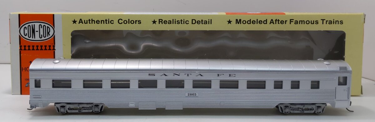 Con-Cor 0001-000702 HO Santa Fe 85' Corrugated Passenger Coach #2865
