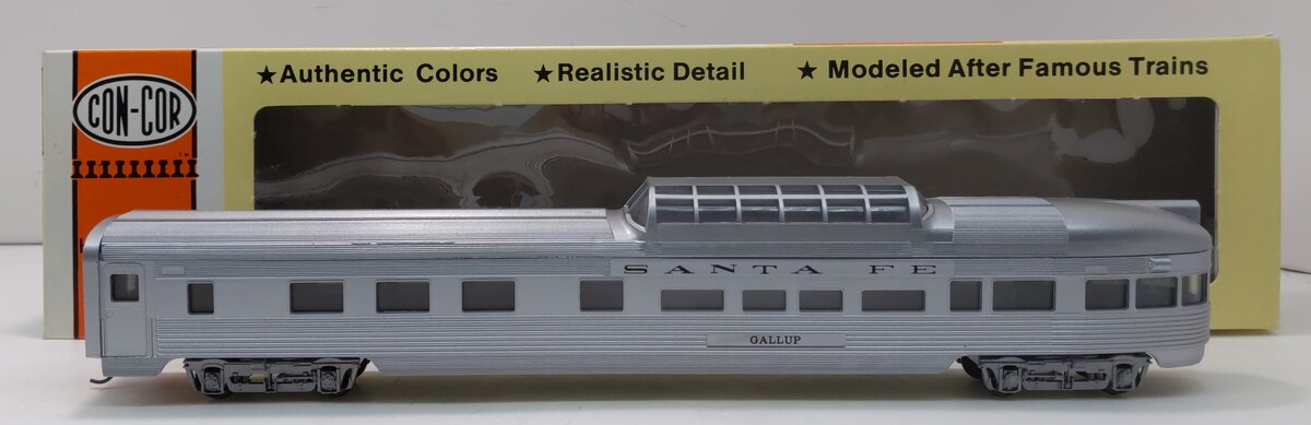Con-Cor 0001-000772 HO Santa Fe Gallup 85' Dome Observation Car