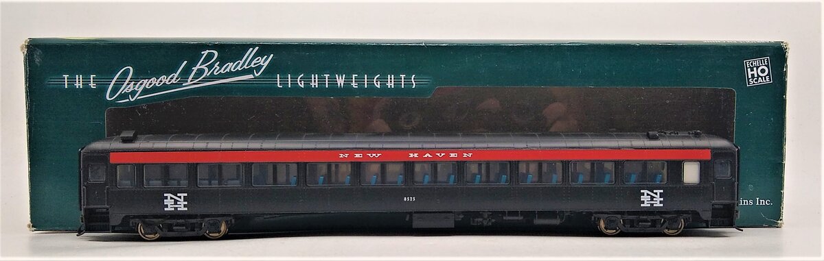 Rapido Trains 109113 HO New Haven 10-Window Smoker Coach (No Skirting) #8525