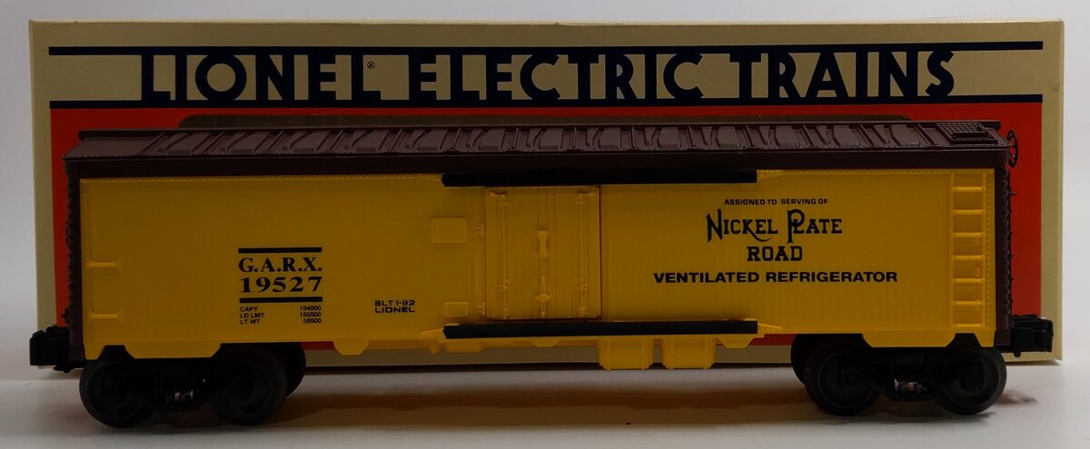 Lionel 6-19527 O Nickel Plate Road Reefer LN/Box