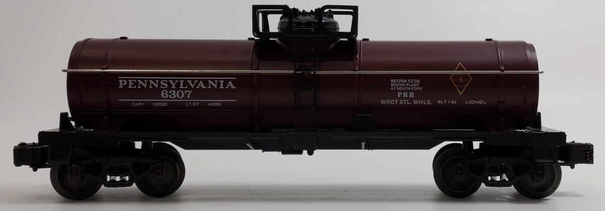 Lionel 6-6307 O Gauge Pennsylvania Single Dome Tank Car LN/Box