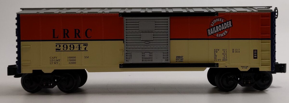 Lionel 6-29947 O Gauge LRRC 2007 Commemorative Boxcar #29947 LN/Box