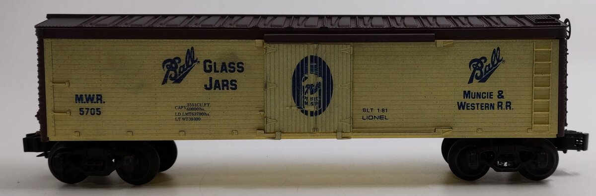 Lionel 6-5705 O Gauge Ball Glass Jars Woodside Reefer LN/Box
