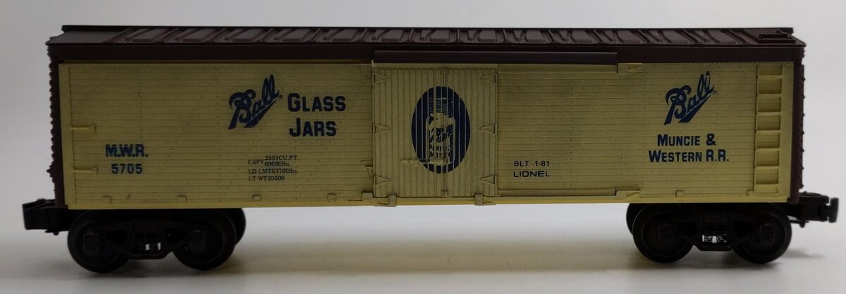 Lionel 6-5705 O Gauge Ball Glass Jars Woodside Reefer LN/Box
