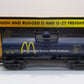 MTH 30-7327 O Gauge McDonalds Black Single Dome Tank Car #78391 NIB