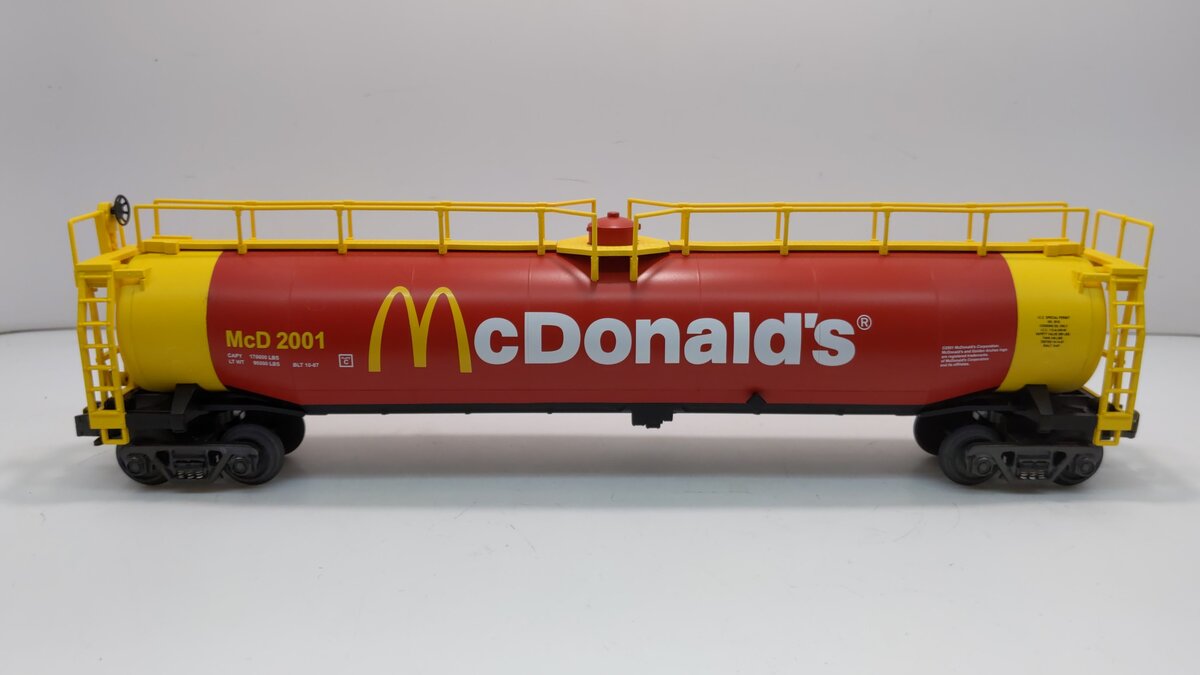 MTH 30-7339 McDonald's 35K Gallon 1 Dome Tank Car LN/Box