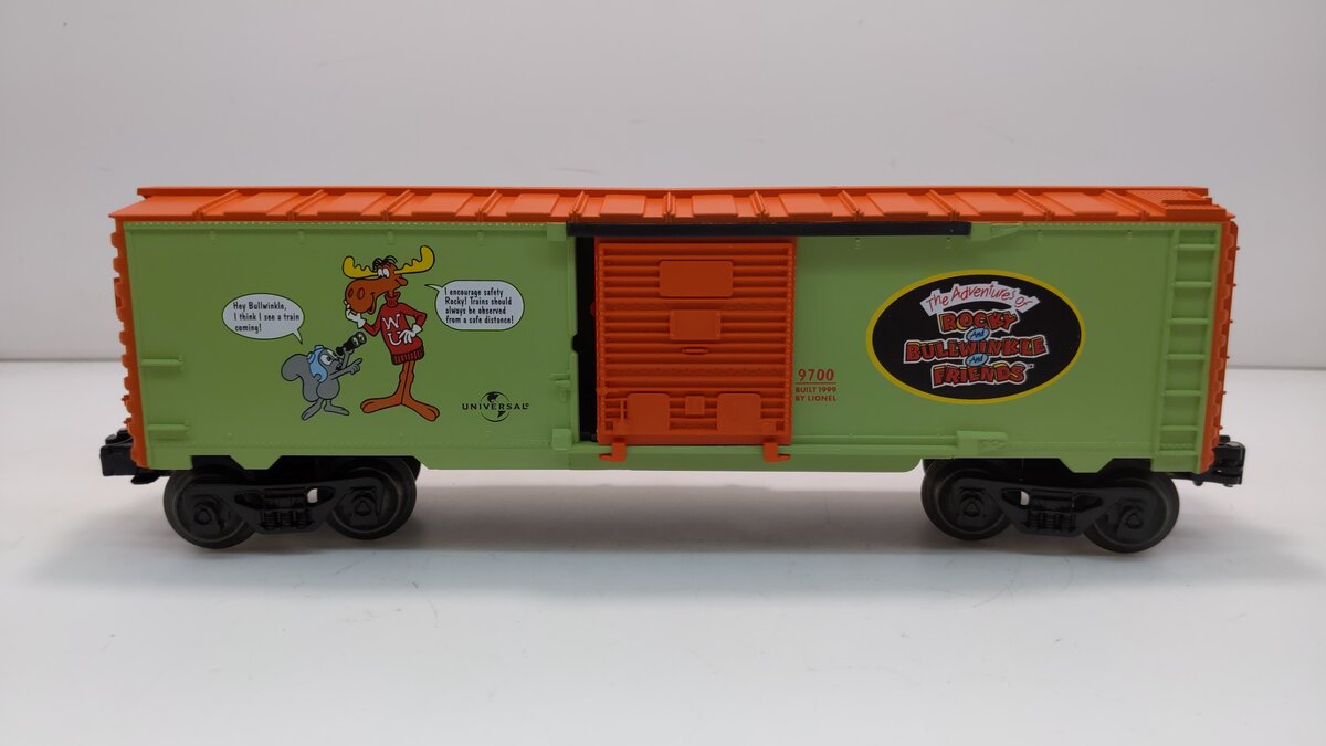 Lionel 6-26205 O Gauge Rocky & Bullwinkle Boxcar NIB