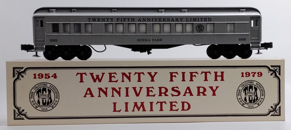 Williams 2502 O Gauge TCA 25th Anniversary Buena Park Pullman EX/Box