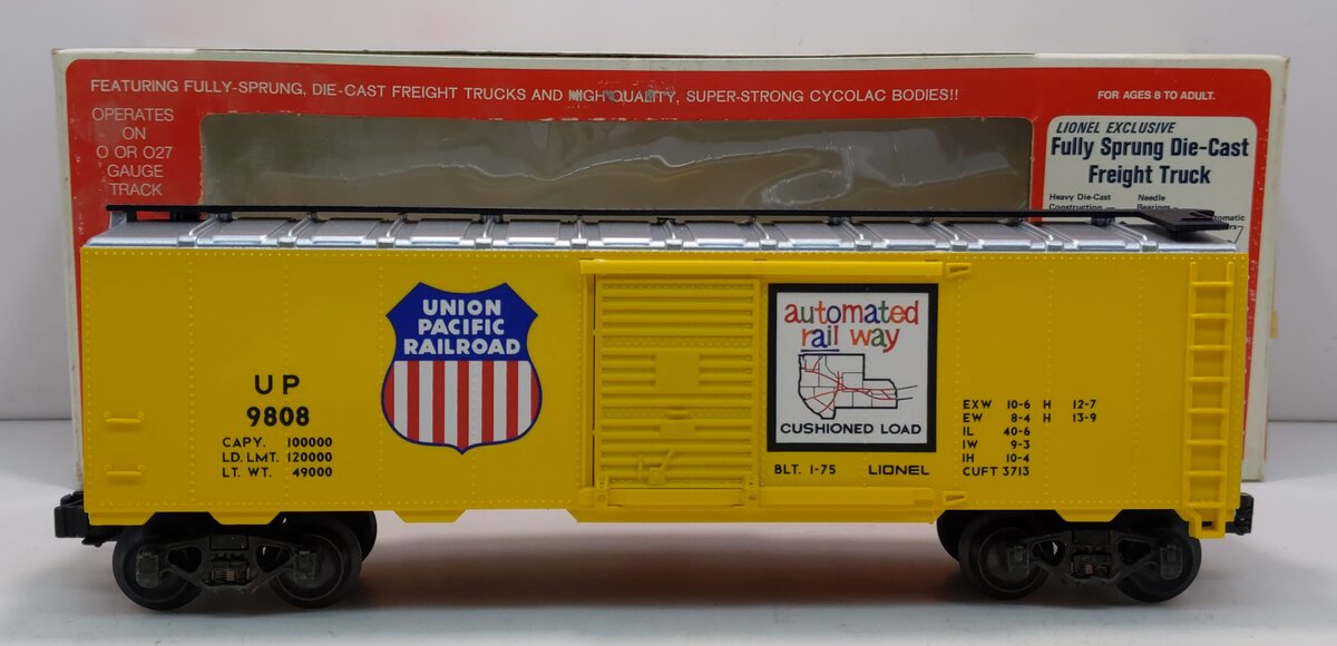 Lionel 6-9808 O Gauge Union Pacific Box Car