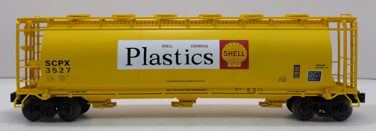 Lionel 6-17155 O Gauge Shell Plastics Cylindrical Hopper #3527 LN/Box