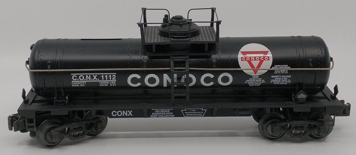 K-Line K-639104 O Gauge Conoco Riveted Tank Car/Bank LN/Box