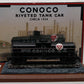 K-Line K-639104 O Gauge Conoco Riveted Tank Car/Bank LN/Box