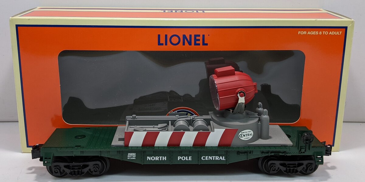Lionel 6-26892 O Gauge North Pole Central Searchlight Car LN/Box
