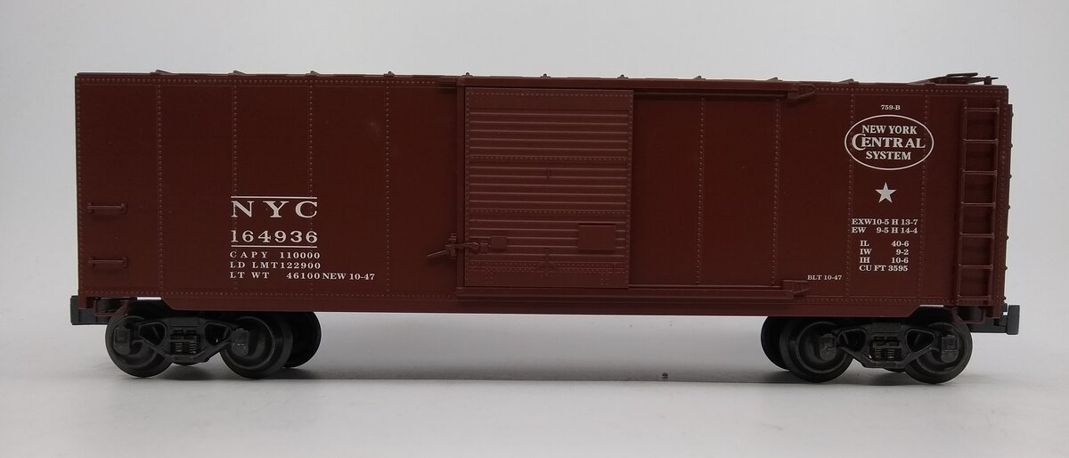 K-Line K761-17585 O Gauge NYC Boxcar #164936 LN/Box