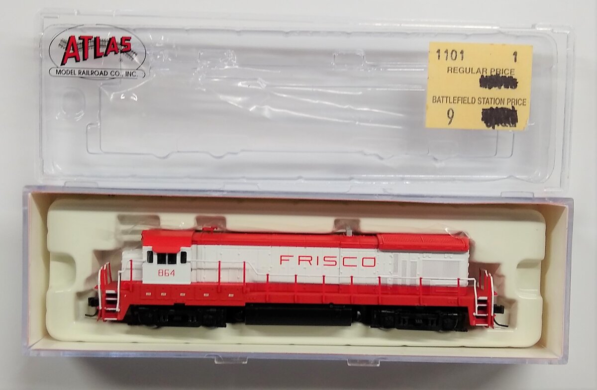 Atlas 49916 N Scale Frisco B30-7 Diesel Locomotive #864 LN/Box