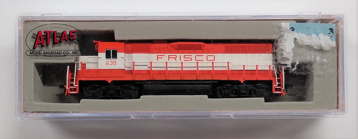 Atlas 49833 N Scale Frisco GP-38 Diesel Locomotive #638 LN/Box