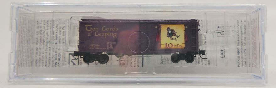 Micro-Trains 50200400 Z 12 Days Of Christmas "Ten Lords a Leaping" Boxcar LN/Box