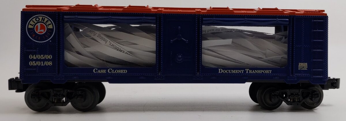 Lionel 6-29626 O Gauge "Case Closed" Mint Car #29626 LN/Box
