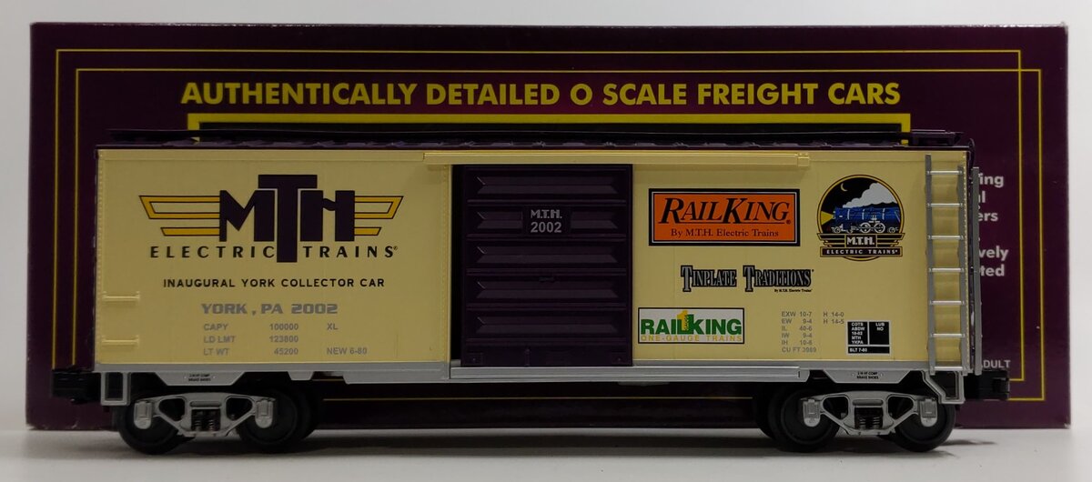 MTH 20-93154 O Gauge TCA York 2002 Boxcar MT/Box