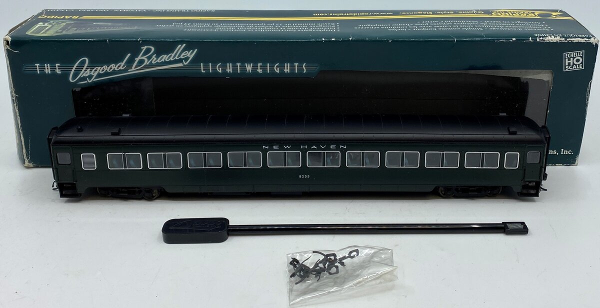 Rapido Trains 109011 HO New Haven 10-Window Coach Phase II #8255 MT/Box