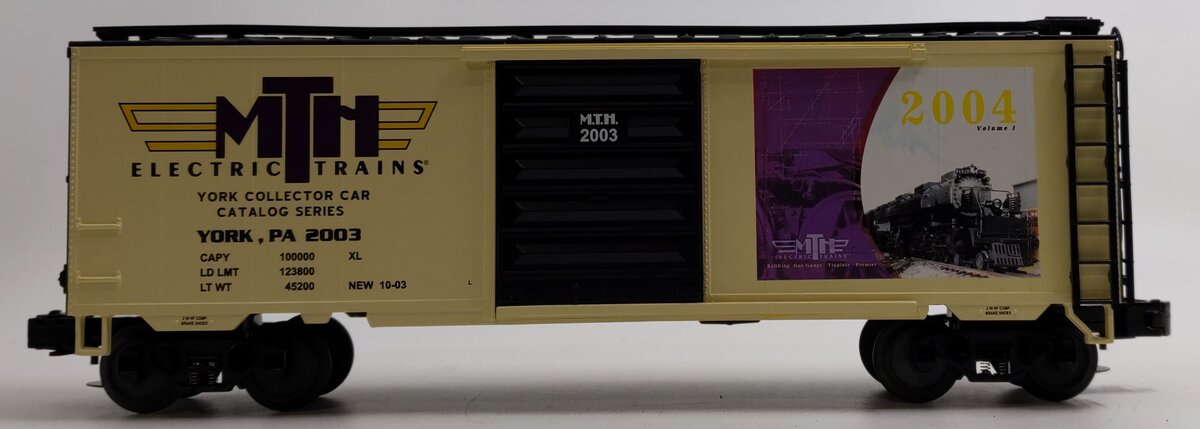 MTH 20-93165 O Gauge TCA Fall York 2003 40' Box Car #2003 NIB
