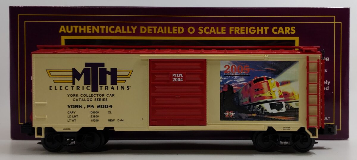 MTH 20-93212 O Gauge TCA Fall York 2004 40' Box Car LN/Box